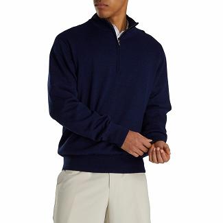 Men's Footjoy Golf Sweater Navy NZ-177803